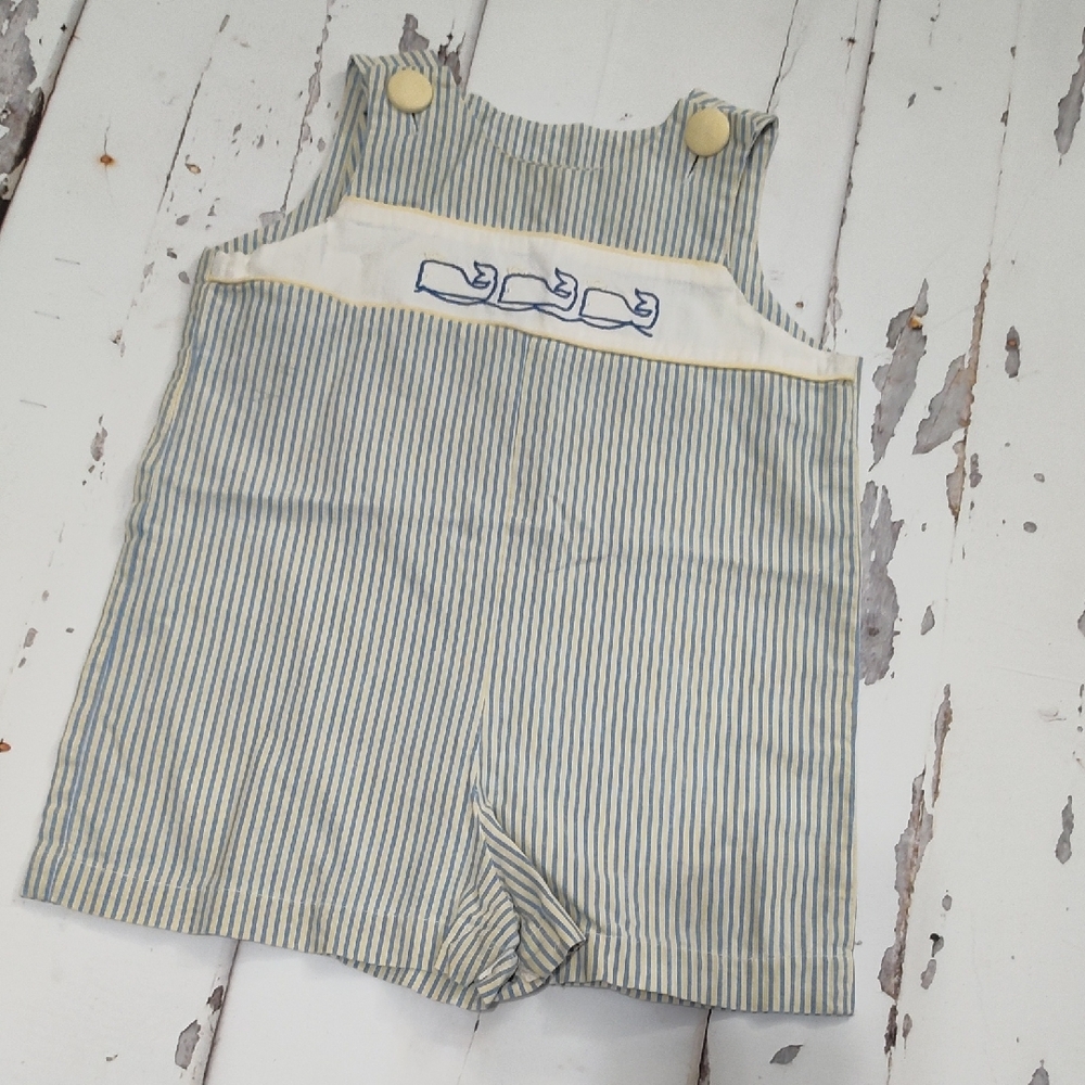 Striped Kids Overalls